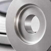 Recessed Channel 45 RPM Adapter Machined Metal Aluminum Vinyl Adapter Polished Finish Audio Accessory Round Circlet