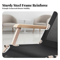 Foldable Chaise Lounge Two-wayUse Sit and Lie Adjustable Folding Bed Space-Saving No Assembly Required for Adults, Seniors