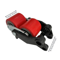 Polyurethane Wheel Assembly Heavy-Duty Pallet Truck Wheel with Bearings Smooth-Rolling Roller for Factories