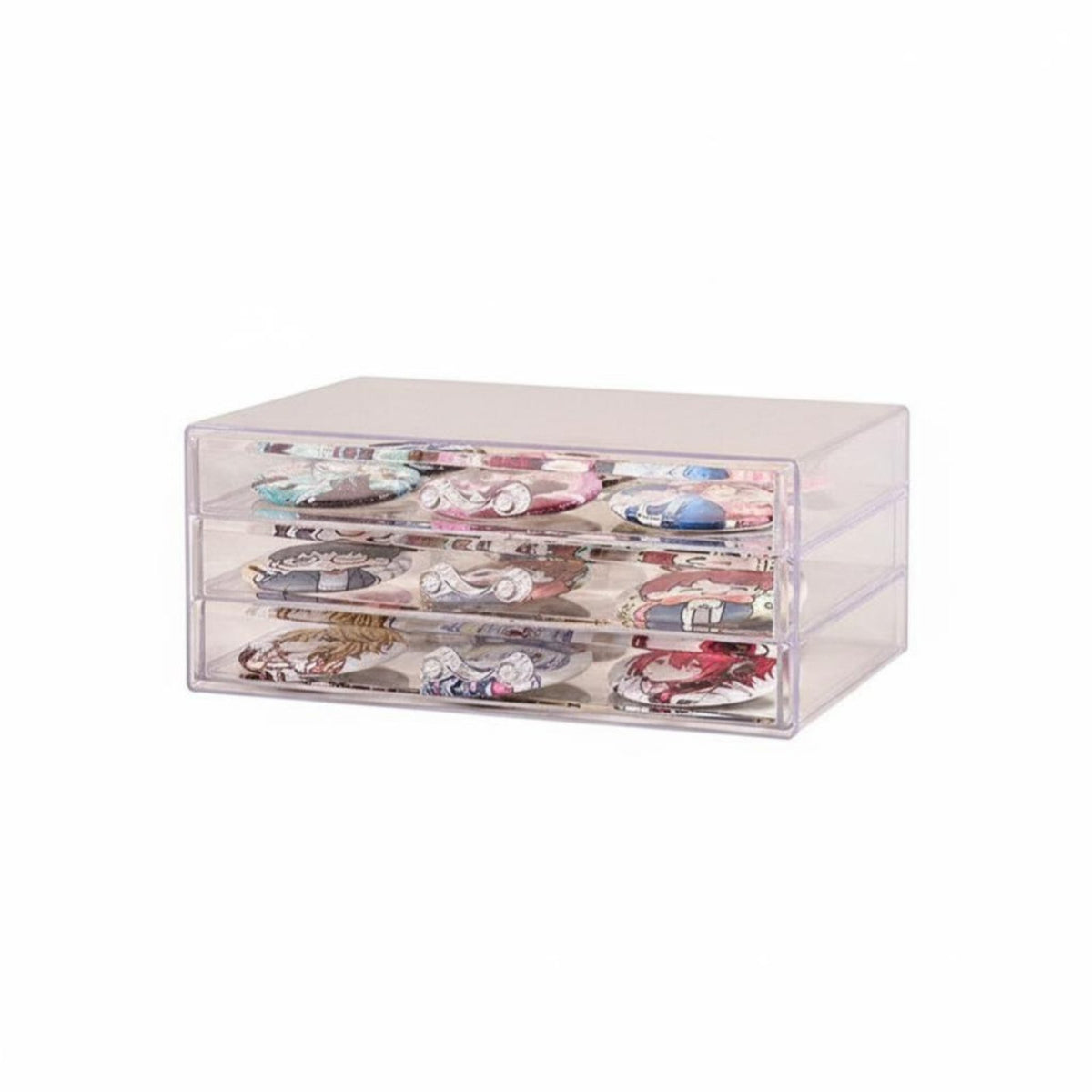 latticeded badge holder Drawer Stackable Cleartransparent badge holder display Holder perfect Gift for Bedroom, Closet