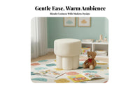 Mushroom Pouf Boucle Texture toadstoolShaped Pouf plush feel for Bedroom, Adults