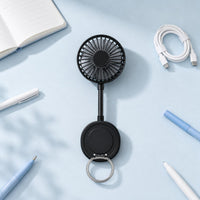 Stick-on Mini Fan Compact Personal Cooling Adjustable Angle