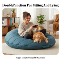 Oversized Human Dog Bed restiRelaxation & Comfortal for restping Human-Sized Pet Bed soft Lazy Couch sanctuaryLike Relaxation & Comfortsign for grown-ups, viRelaxation & Comforto game enthusiasts, book lovers, Living Room, Bedroom, Home Office