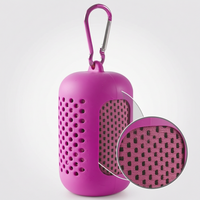 Cooling Towel with Silicone Case for Sports & Outdoor Activities