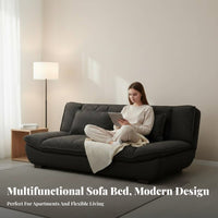 Space-Saving Fold-extendable Foam Loveseat Foldable Armless Fold-extendable Sofa Bed two-in-oneUse Sleeper Couch Removable and cleanable Cover for Apartment Dwellers, Students, Homeowners, Small Spaces, Living Room