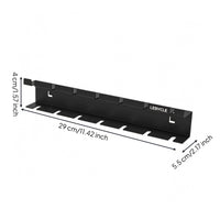 Punched Holes Black Steel Storage Bracket Wall-Mounted Sheet Metal Bracket