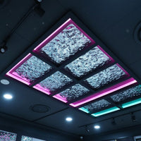 Water Wave Wallpaper Cut to Size Peel and Wallpaper Waterproof Self Mirror Film for Ceiling, Commercial Areas, Furniture Refinishing