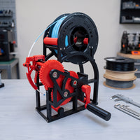 3D Printer Filament Rewinder Hand-Crank Filament Rewinder Spool Winder Manual Machine Gear-Driven for Makers, Workshop