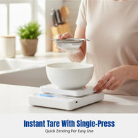 High-Precision Electronic Kitchen Scale, Food Scale, 0.1g Accuracy, Multi-Unit, Portable, LCD, Baking