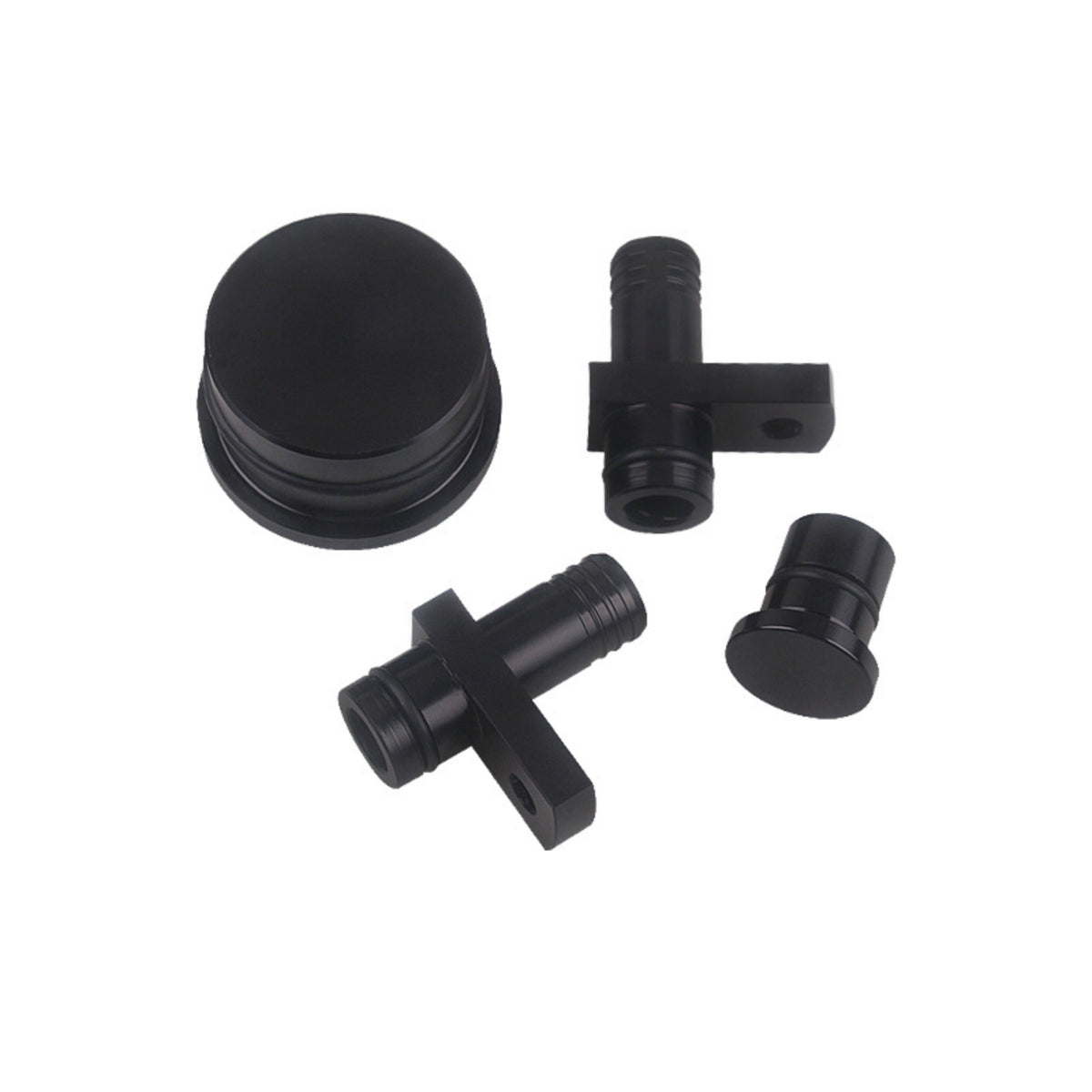 PCV Reroute Kit with Plug Direct Fit PCV Reroute Fitting Block off Plug Precision-Machined Automotive Part Leak-Proof