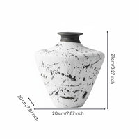 Japanese Aesthetic Vase Rustic Decorative Piece Item Minimalist Design for Lobby Area