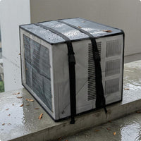 Adjustable Buckle Straps Window Air Conditioner Cover Oxford Cloth Window Air Conditioning Cover Box-Shaped Home Protection