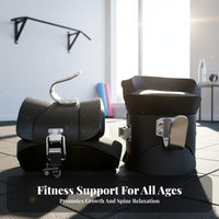2 Pieces Stainless Steel Hooks Inversion Boots High-Density Foam Padding Inversion Boots Safety Lock Fitness Equipment Heavy Duty for Athletes, Bodybuilders