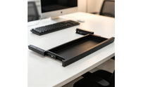 Beneath-Desk Keyboard Tray Smooth Under Desk Keyboard Tray Sturdy Furniture for Office Workers