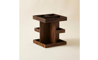 Multi Compartment Storage Rack Space Saving Rotating Storage Rack Scratch Resistant Wood Desk Organizer