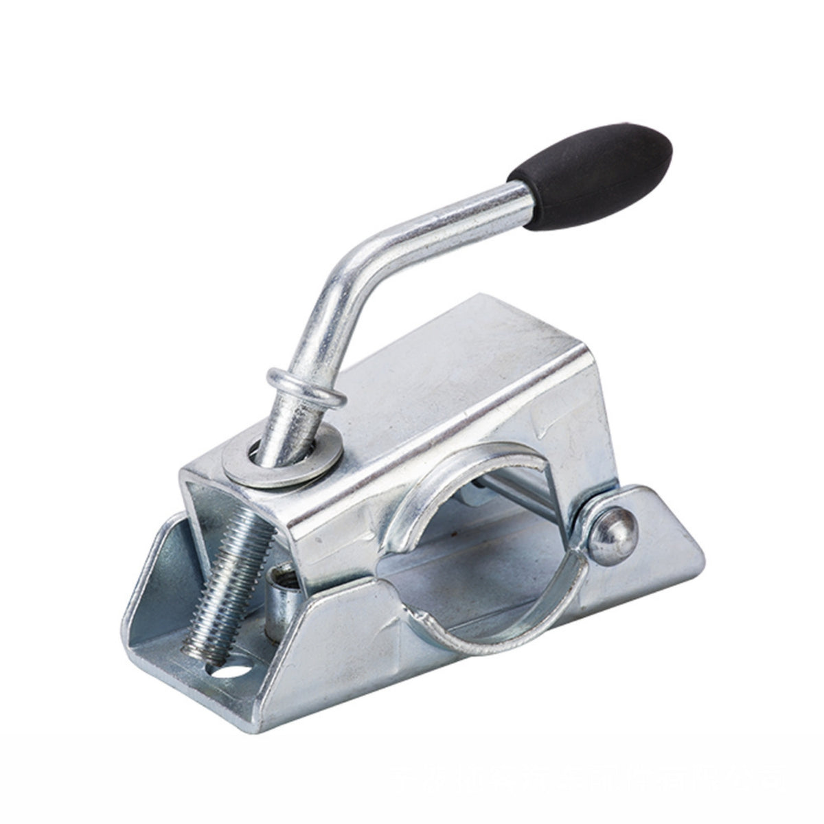 Galvanized Trailer Jack Clamp Heavy Duty Trailer Jack Bracket Manual Mounting Bracket Silver-Colored for Towing