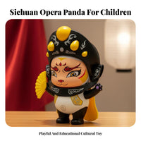 Sichuan Opera Face Changing Doll Interactive Panda Face Changing Toy Bright Colors Bian Lian Doll for Children, Collectors, Fun Time, Desktop, Office