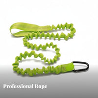 Watercraft Paddle Leash Prevent-Loss Coiled Paddle Rope Elastic Design Coiled Bungee Lanyard for Canoers, Outdoor Enthusiasts, Kayaking, Boating