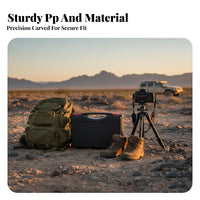 Shock-Resistant-Resistant Hard Plastic Tool Case Heavy-Duty Instrument Storage Case Secure for Photographers, Transportation, Outdoor