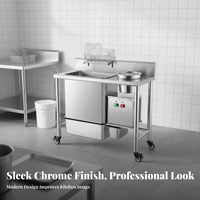 Commercial Breading Machine Sturdy and Hard-Wearing Fried Chicken Breader Easy to Clean Commercial Food Breader Station for Caterers, Chefs, Cafeteria