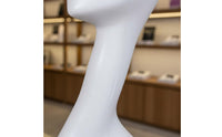 Mannequin Head with Shoulders Defined Facial Features Mannequin Head Bust Abstract Design Hairpiece Display Headform for Retailers, Shop Window