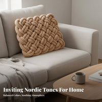 Solid Color Woven Seat Cushion Modern Simple Design Braided Square Cushion Soft and Comfortable for Home Decorators, Students, Sofa, Bedroom