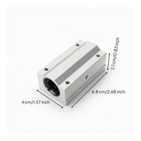 Abrasion Resistant SCS10LUU Slider Block Compact Linear Bearing Slider Block Lightweight Linear Motion Bearing Unit Rigid for DIYers
