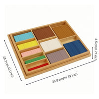 Number Rods Colorful Counting Rods Smooth Math Manipulative for Classroom