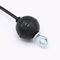 Black Cable Pulley System Home Gym, PU Coated Steel Replacement Cable, Heavy Duty Fitness Cable for Multi Gym, 300kg Load