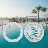 Round Main Drain Cover Perforated Pool Drain Cover White Hardware