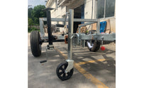 Side-Wind Crank Hauling Vehicle Trailer Support Wheel Wheel Metal Construction Caravan Trailer Support Wheel Wheel Steel Swivel Hauling Vehicle Support Stand Mounting Hardware