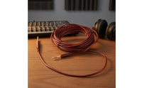 Coiled 6.35 Mm Instrument Cable Gold Tips 6.35 Mm Audio Cable Metal Plugs Insulated