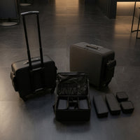 Makeup Trolley with Wheels Waterproof Rolling Makeup Case Portable Cosmetic Trolley for Mobile Appointments, Salon