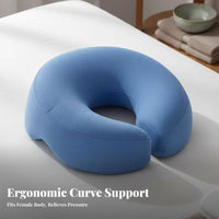 Pressure Relief Beauty Salon Face Cradle Breathable Material Massage Pillow Memory Foam for Spa Goers, Women, Home