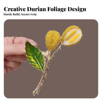 Oversized Alloy Hair Jaw Long-Lasting Alloy Updo Hair Holder Fruit Shaped Grip Fastener Warm-Weather Look Stylish Accessory