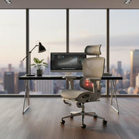 Adjustable Headrest Reclining Office Chair with Footrest Ergonomic Office Chair for Streamers