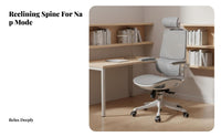 Adaptive Double spinerest Adjustable Student Chair with Footrest Stable Base Ergonomic Splitrear-support Chair glidingRolling Casters children's Furniture Breathable Fabric for Students, Kids 6-12, Teenagers, Studying, schoolwork, Study Room, Bedroom
