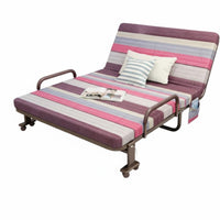 Sturdy Steel Frame Portable Folding Cot Space-Saving Single Sleeper Folding Bed Installation-Effortless Rollaway Bed with Mattress for Office, Home, Hospital
