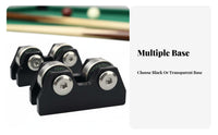 2 Pieces High Precision Snooker Cue Concentricity Tester Accurate Check Billiard Cue Straightness Checker Two-Wheel-Wheel Design