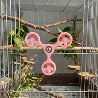 Cockatiel Rotating Windmill Toy, Suction Cup Budgie and Lovebird Toy, PLA Material Parrot Enrichment Accessory
