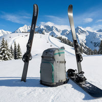 Structured Ski Backpack with Helmet Compartment Individual Compartments Ski Backpack Padded Non-Slip for Skiers, Snowboarders, Winter Sports
