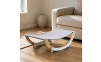 Cat Rocking Chair Japanese Style Wooden Cat Hammock Wear Resistant Animal Furniture for Indoor