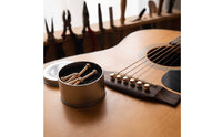6 Pieces Bridge Pins with Storage Box Tapered Acoustic Guitar Bridge Pins Stable Hardware for Guitarists