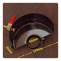 Dustproof Angle Grinder Slotting Guard Multi-Blade Protection Water-Fed Dust Cover Wall Chaser Hood for Electricians, Renovation