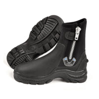 Heavy-Duty Neoprene Dive Boots Zippered 5mm Neoprene Boots Flexible Diving Booties Comfortable for Divers, Beach