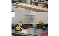Triangular Right Angle Laser Level Built-in 90 Degree Laser Level Compact Tool Bright for Tilers, Carpenters, Masons, Tile Setting, Woodworking, Masonry