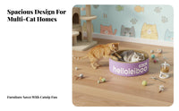 Less Shedding Cat Scratching Board Sturdy Cardboard Cat Scratcher Furniture Protection for Indoors, Living Room, Apartment