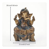 Deity Figurine Elegant Elephant Figurine Elephant Statue Sculpted Tabletop Ornament Exquisite for Home Decor, Desk