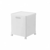 adaptable Foldable Cubby Box Large Capacity Household Storage Stackable Organizing container Integrated Handle for Home Organizers, Students, homeowners, Closet, shelf, Living Room, Bedroom