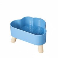 Non-Slip Puff Shaped Cat Bowl Spill-Proof Elevated Cat Bowl Whisker-Friendly Elevated Pet Feeder for Cats, Kittens, Small Dogs